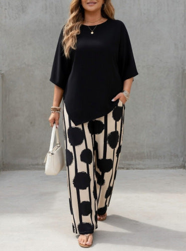 Polka Dot Elegant Two-Piece Set